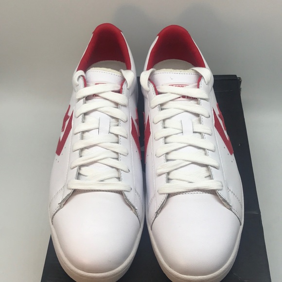 SOLD Converse Pro Leather Ox White Red Unisex - Picture 3 of 16
